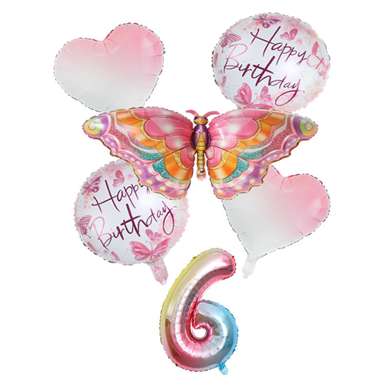 Colorful Butterfly Theme Balloons for Celebrations