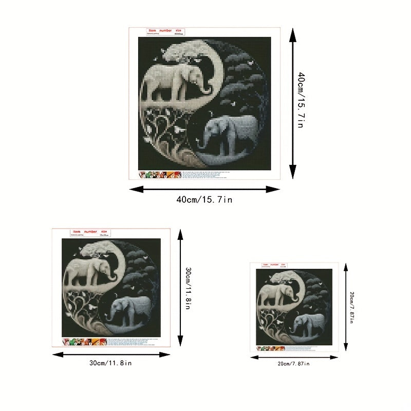 5D Elephant Diamond Painting Set for Adults - DIY Embroidery Art