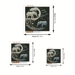5D Elephant Diamond Painting Set for Adults - DIY Embroidery Art