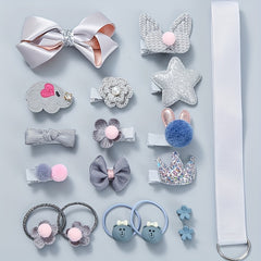 18pcs Princess Crown Hair Clip Set for Children