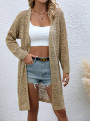 Open Front Crochet Cardigan for Women