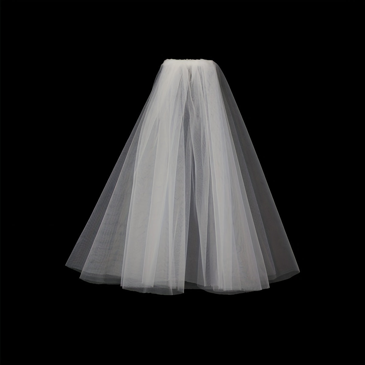 Short Double Layer Veil Plain Gauze Bridal Wedding Veil