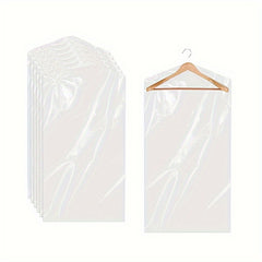 10pcs Garment Dust Cover Bags with Zipper, Dress Bag for Closet