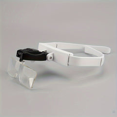 Head Mounted Magnifier With 2 LED Lights Hands Magnifier