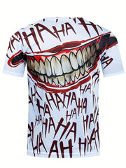 Men's Breathable Funny Mouth Print T-Shirt