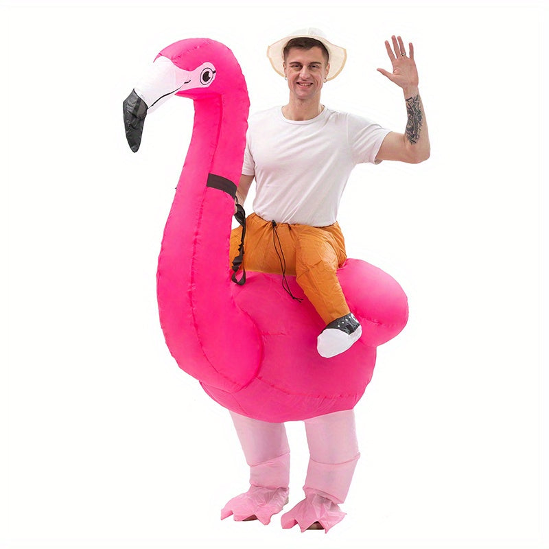 Hilarious Flamingo Inflatable Costume Set Christmas Halloween Thanksgiving