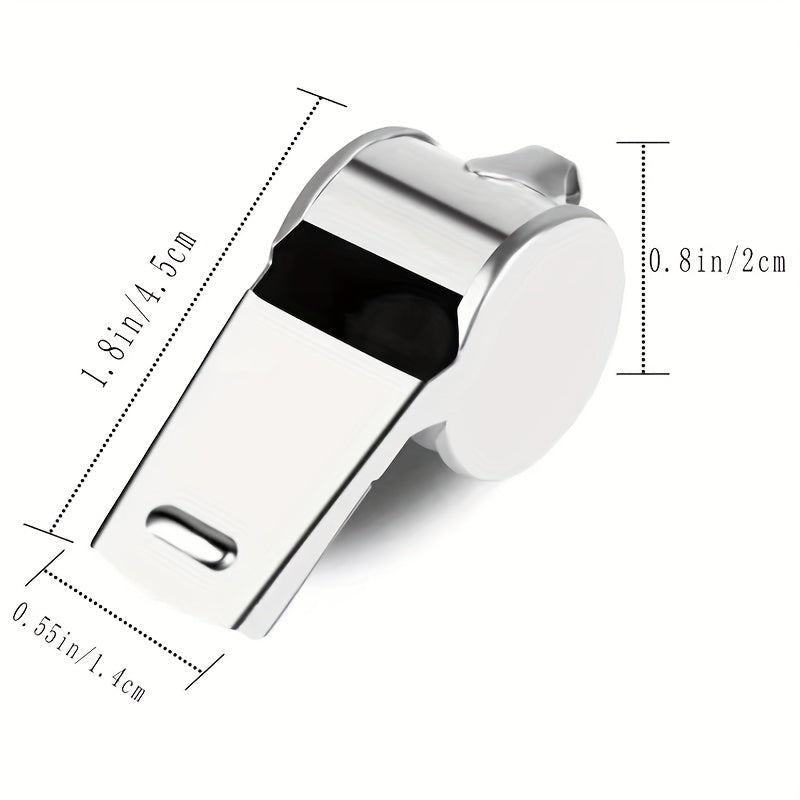 Stainless Steel Outdoor Survival Whistle 1pc
