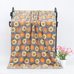 Set Of 2 Towel & Bath Towel Set Soft Absorbent And Fast Drying Sun Flower