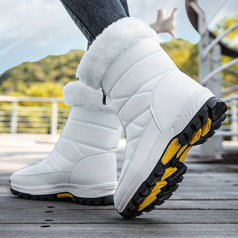 Women's Snow Boots High Top Waterproof Winter Shoes
