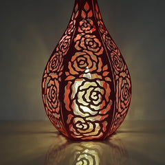 1pc Metal Cutting Dies 3D Lantern Rose Cut Die For Paper Card Making