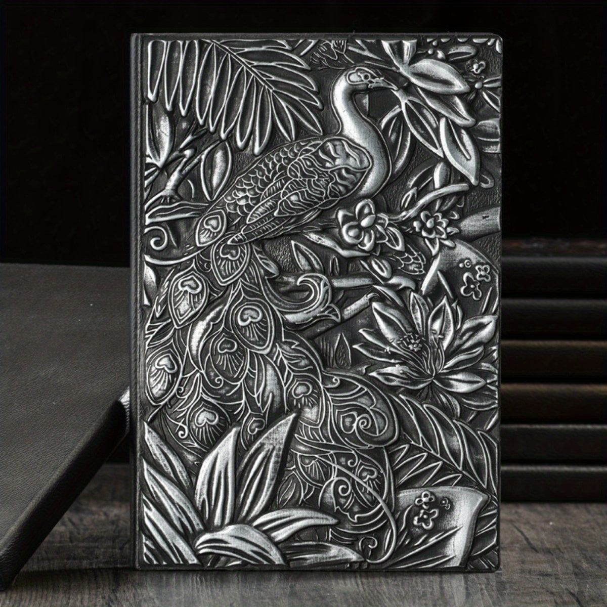 A5 Peacock Embossed Business Notebook - 100 Sheets