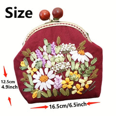 DIY Ribbon Embroidery Material Bag Kit
