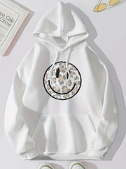 Leopard Print Hoodie with Kangaroo Pocket for Women