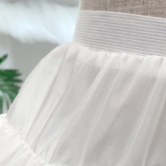 Girl's Crinoline Petticoat Tutu Skirt Ball Gown Short Half Slip