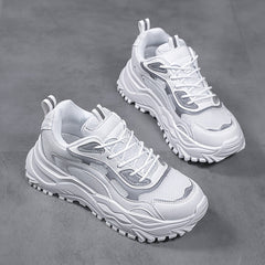 Women's Chunky Sneakers Mesh Platform Shoes for Running