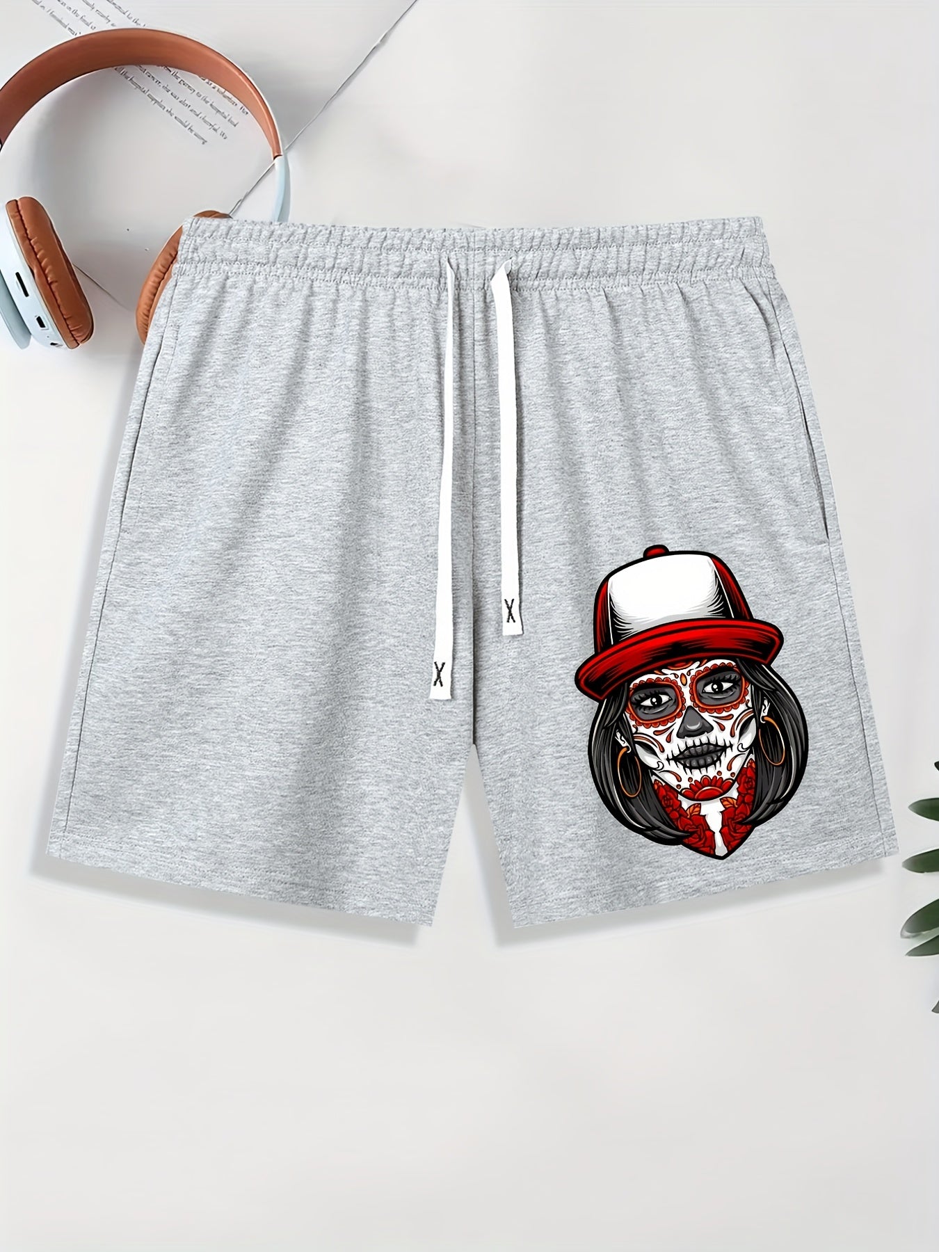 Men's Totem Beauty Graphic Shorts Casual Drawstring Shorts For Summer