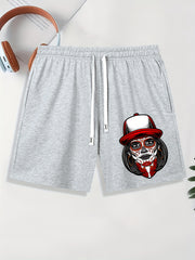 Men's Totem Beauty Graphic Shorts Casual Drawstring Shorts For Summer