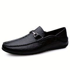 Men's No Tie Lace Slip-On Loafers Smart Casual Shoes