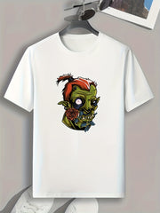 Cartoon Print Men's Graphic T shirt Casual Comfy Tees For Summer