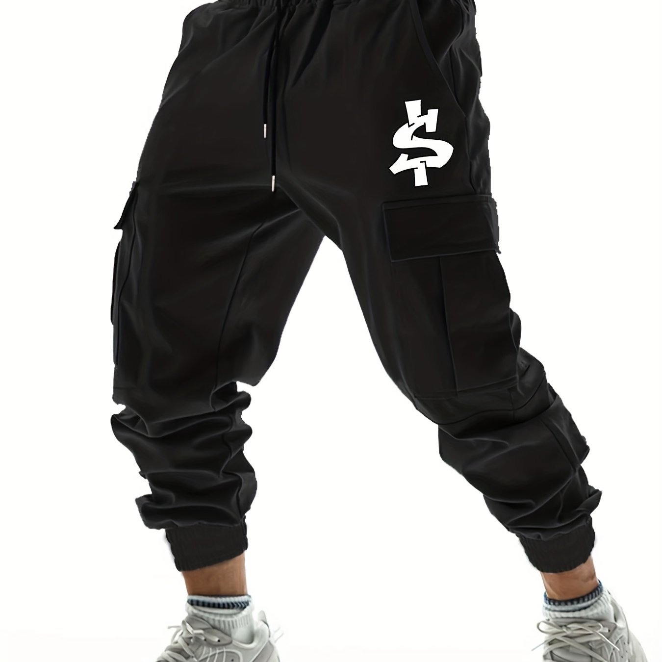 Men's Cargo Jogger Pants Drawstring Casual Outdoor Spring Summer