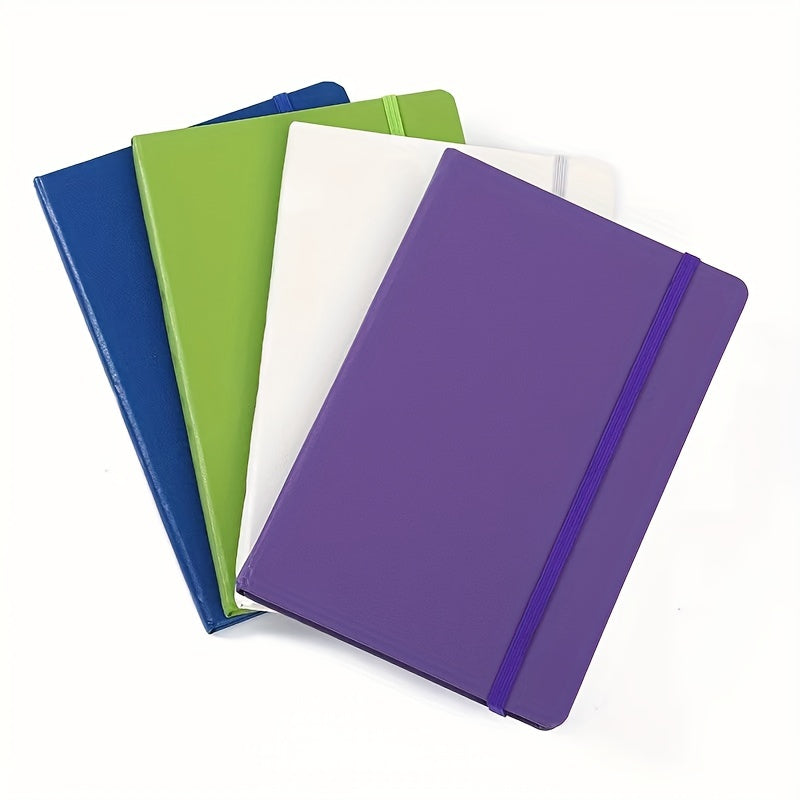 1pc Lined Ruled Hardcover Notebook 80Gsm Thick Paper Inner Pocket Journal