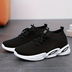 Soft Thick Sole Mesh Breathable Lightweight Sneakers