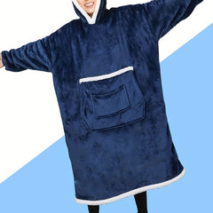 Plush Hooded Night Robe Warm & Comfy Women's Sleepwear