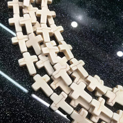 12pcs Turquoise Big Cross Beads 25 35mm