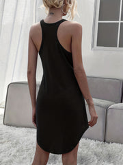 Racerback Nightdress Sleeveless Sleep Dress Women's Sleepwear