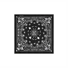 4pcs Bandana For Men Cotton Squares Headwraps Pirate Skull Scarf Neckerchiefs