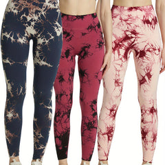 Tie Dye Seamless Yoga Pants High Waist Fitness Leggings