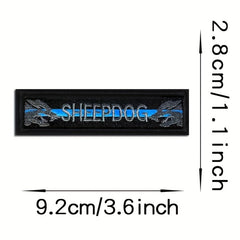 Sheepdog Creative Hook And Loop Embroidered Patch For Outdoor Decoration