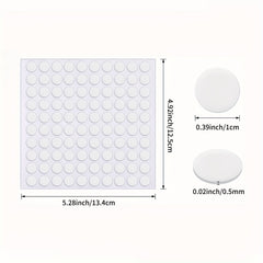100pcs Double Sided Sticky Stickers Dots Clear Sticky Tack