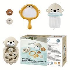 Baby and Toddler Bathroom Play Toys Otter Net Basket Floating Ball Bath Time Fun