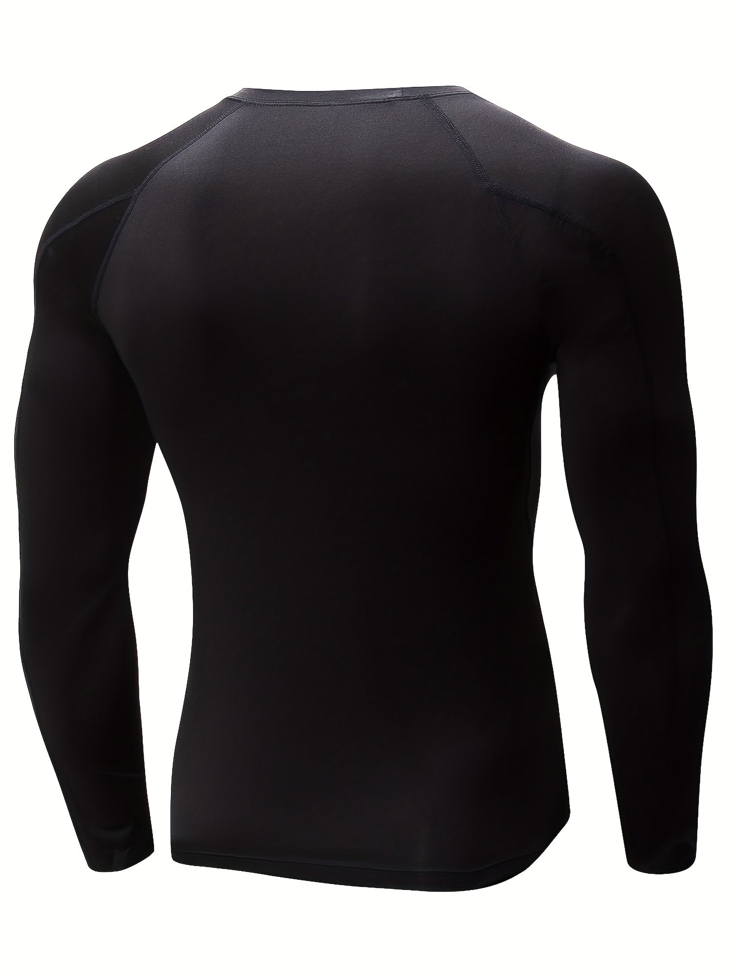3pcs Men's Long Sleeve Compression Shirts For Sports Gym Fit
