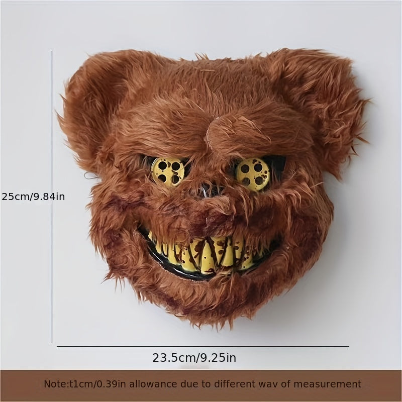 Men's Halloween Scary Bear Mask for Cosplay Costume Props