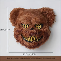 Men's Halloween Scary Bear Mask for Cosplay Costume Props