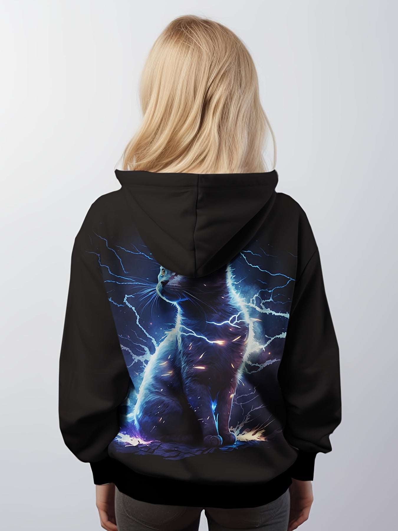Lightening Kitty Hooded Sweatshirt for Kids
