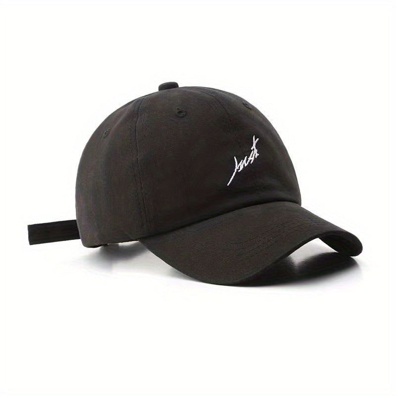 Women's Curved Brim Embroidered Peaked Cap Men's Sunscreen Baseball Cap