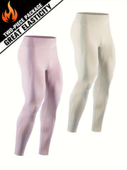 Men's Thermal Leggings Outdoor Running Training Compression Pants
