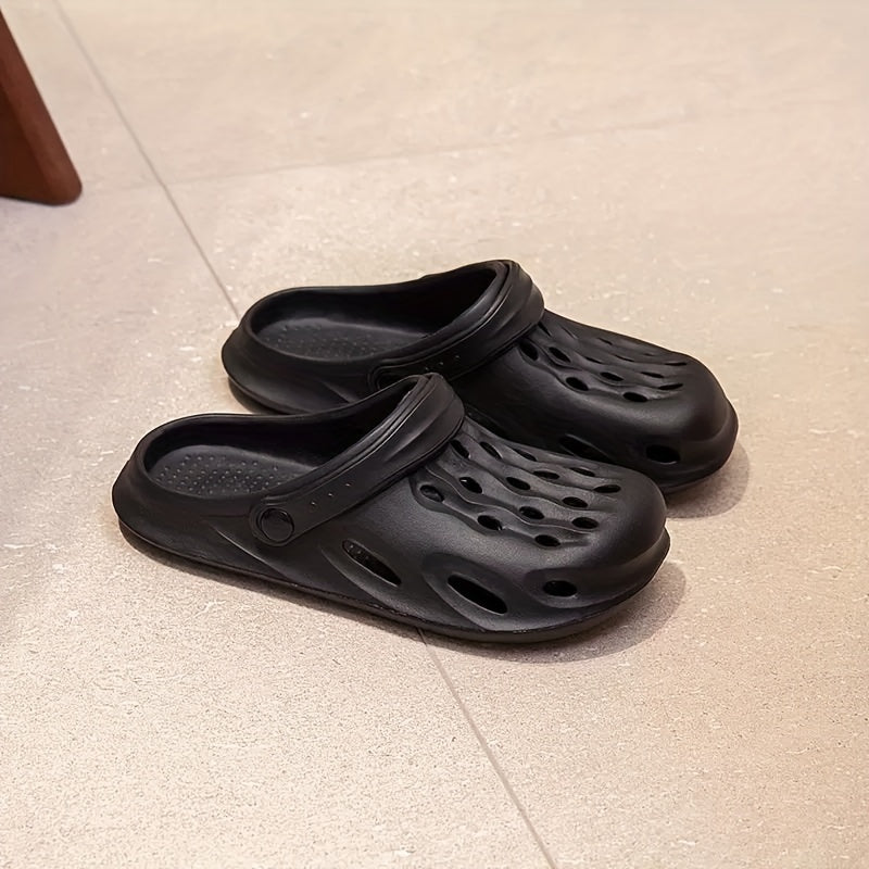 Unisex Lightweight Slip On Hollow Out Sandals Beach Shoes