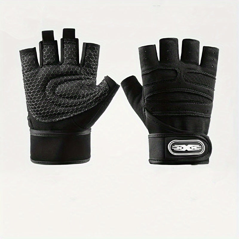 Fitness Half Finger Gloves Weightlifting Wrist Protection Gloves