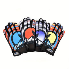 Men's Full Fingered Sunscreen Driving Gloves Anti Slip Breathable