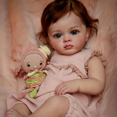 60-96 cm Rubber Body Washable Reborn Doll with Pure Hair for Children