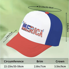 Hip Hop Butterfly Trucker Hat American Flag Pattern Baseball Cap Casual Dad Hat