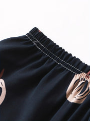 Cartoon Print Jogger Pants Casual Women's Clothing