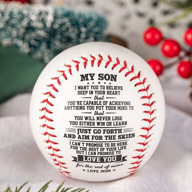 MY SON Personalized Baseball - Size and Weight - Gift for Boys and Baseball Fans