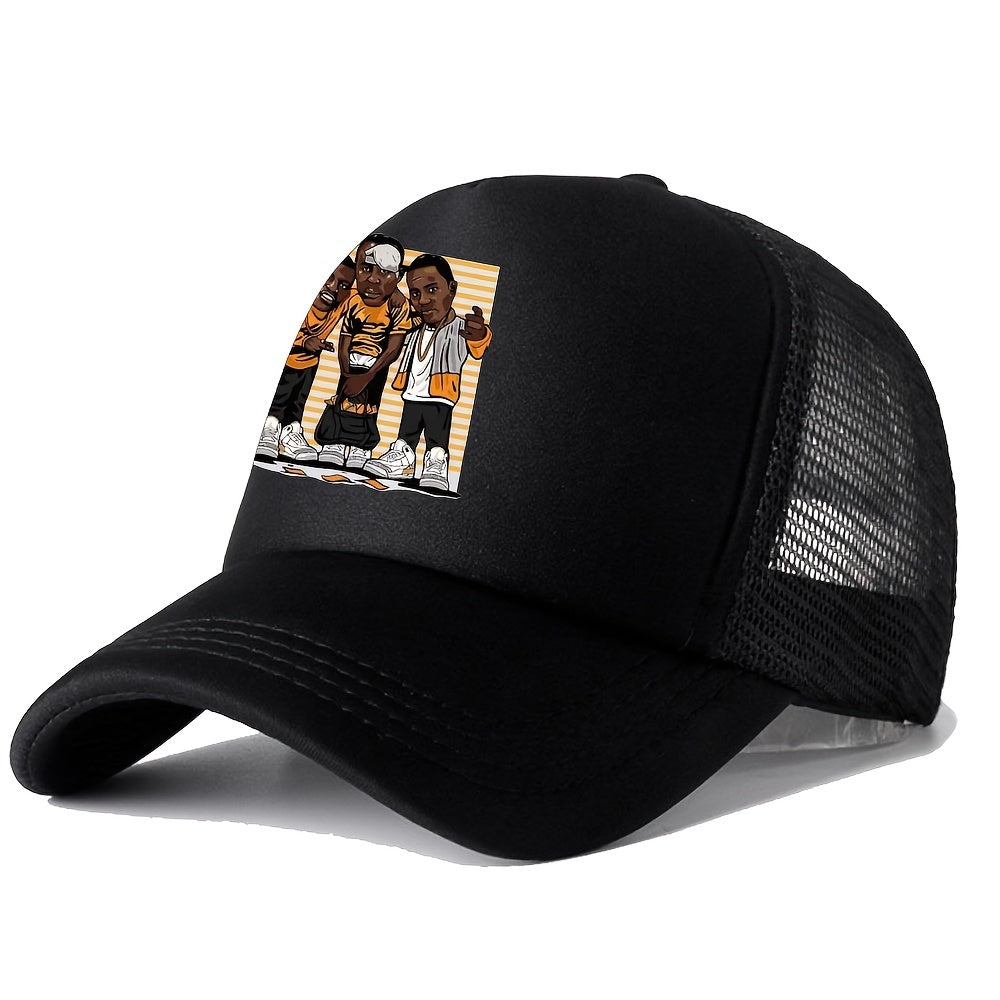 Unisex Breathable Adjustable Baseball Cap with Embroidery