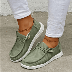 Women's Slip-On Casual Sneakers Breathable Low Top Comfortable Walking Shoes
