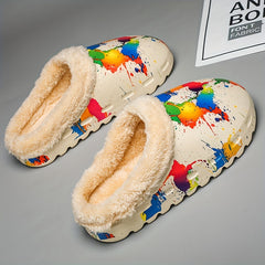 Women's Warm and Stylish Painting Slippers